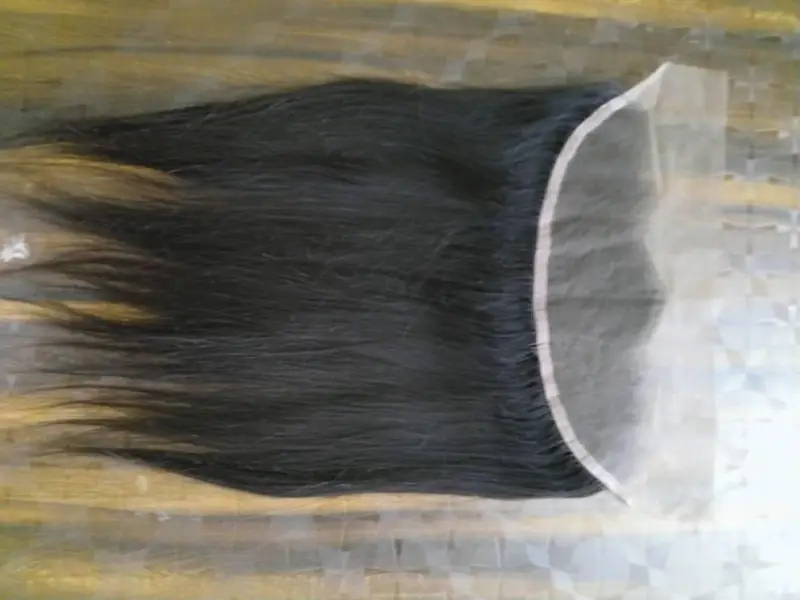 A straight lace frontal laid flat